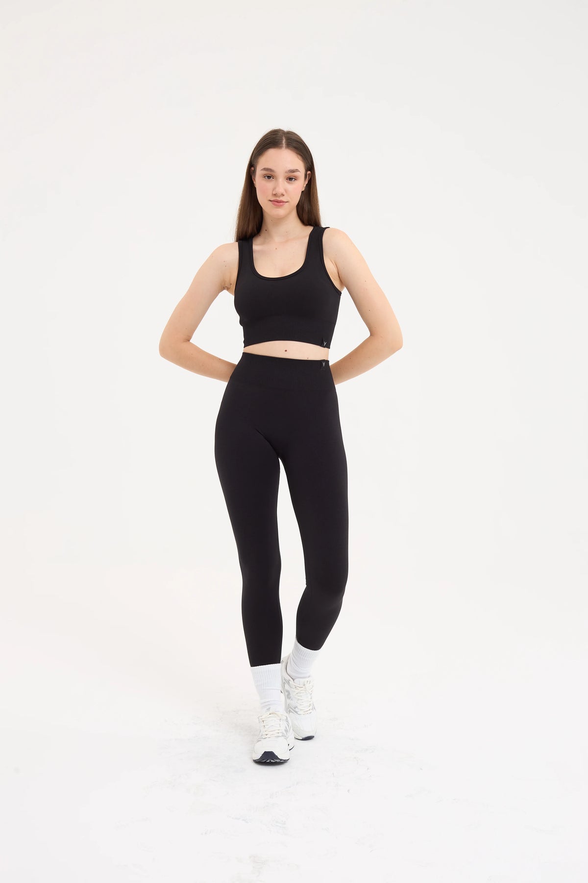 Essential Toparlayıcı Seamless Tayt Siyah
