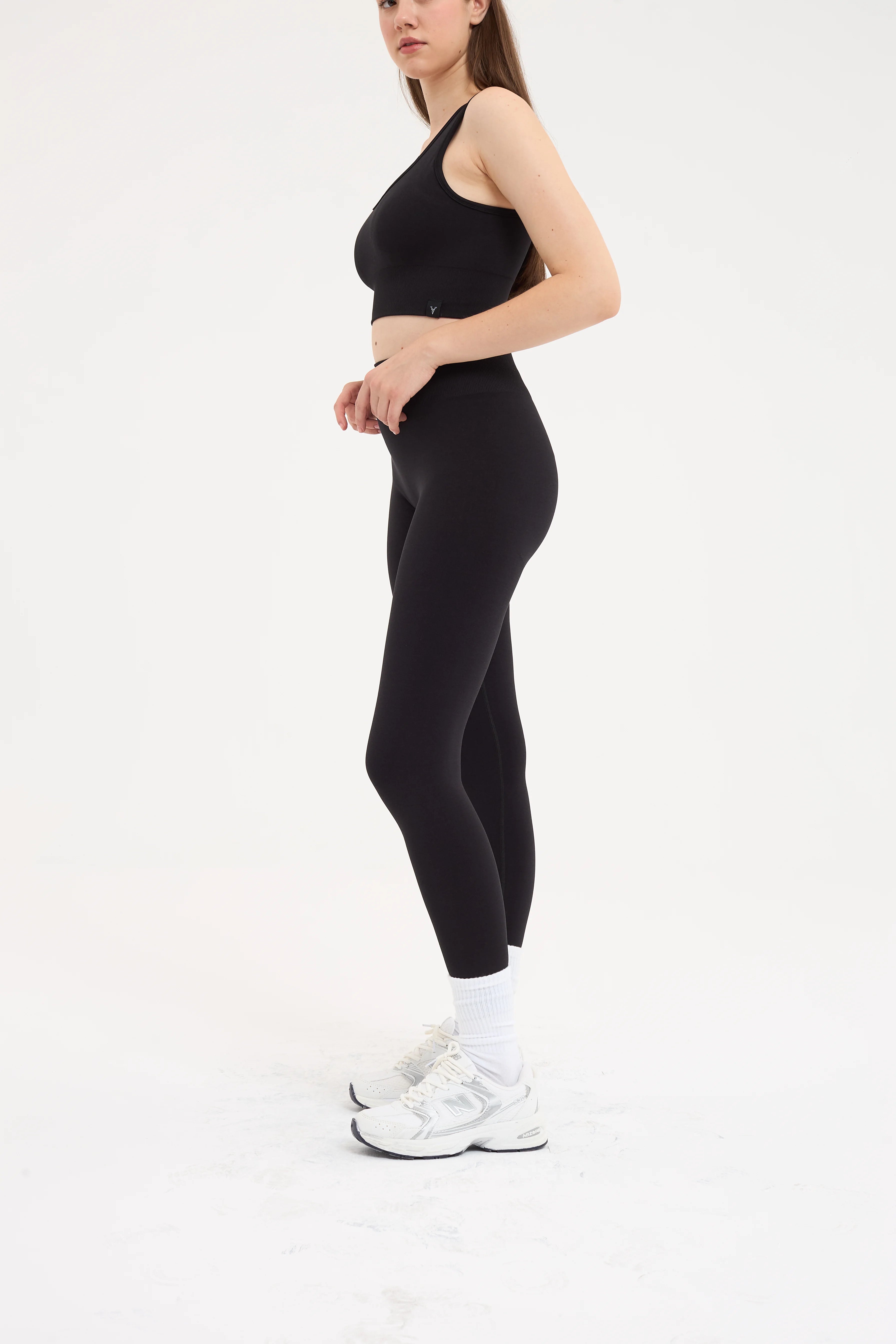 Essential Toparlayıcı Seamless Tayt Siyah