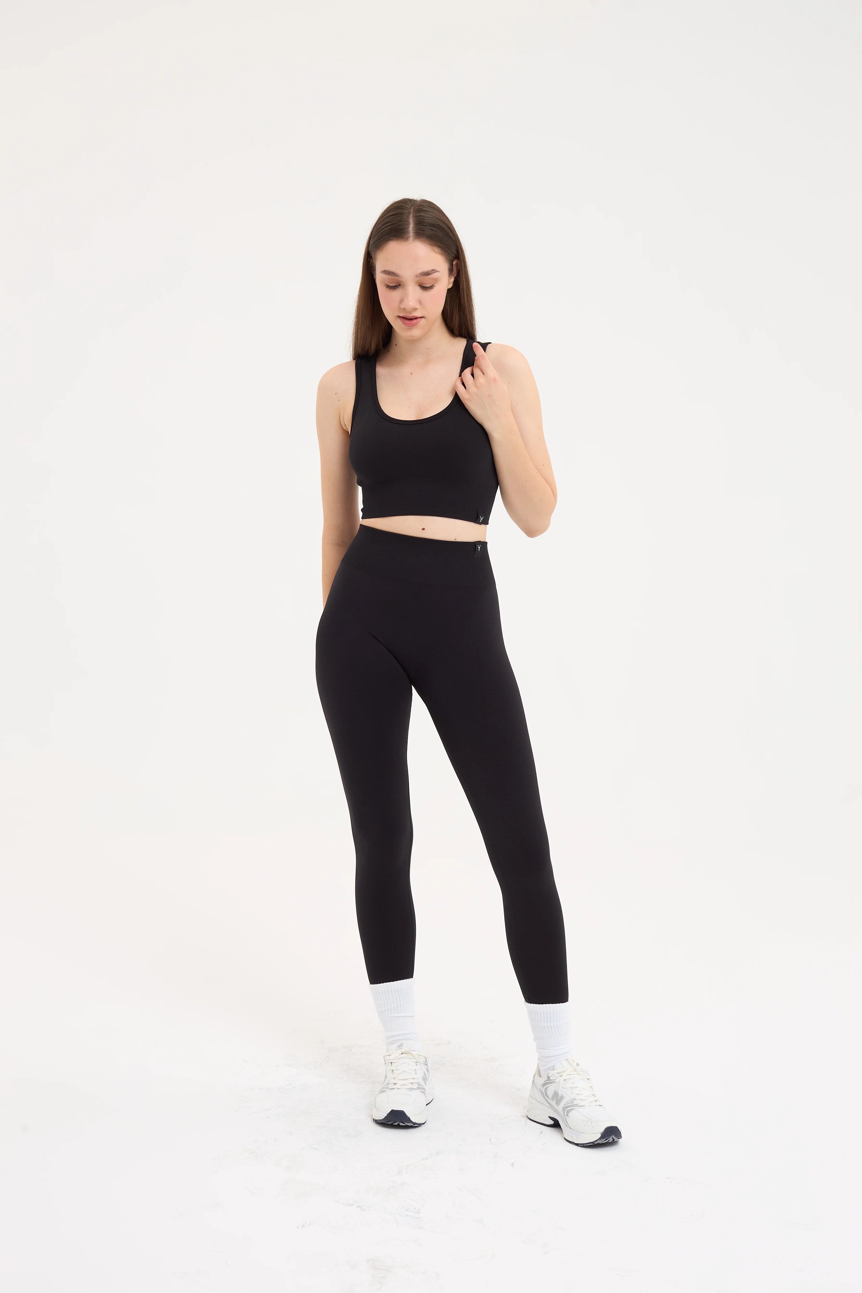 Essential Toparlayıcı Seamless Tayt Siyah