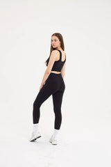 Essential Askılı Crop Top Büstiyer Siyah