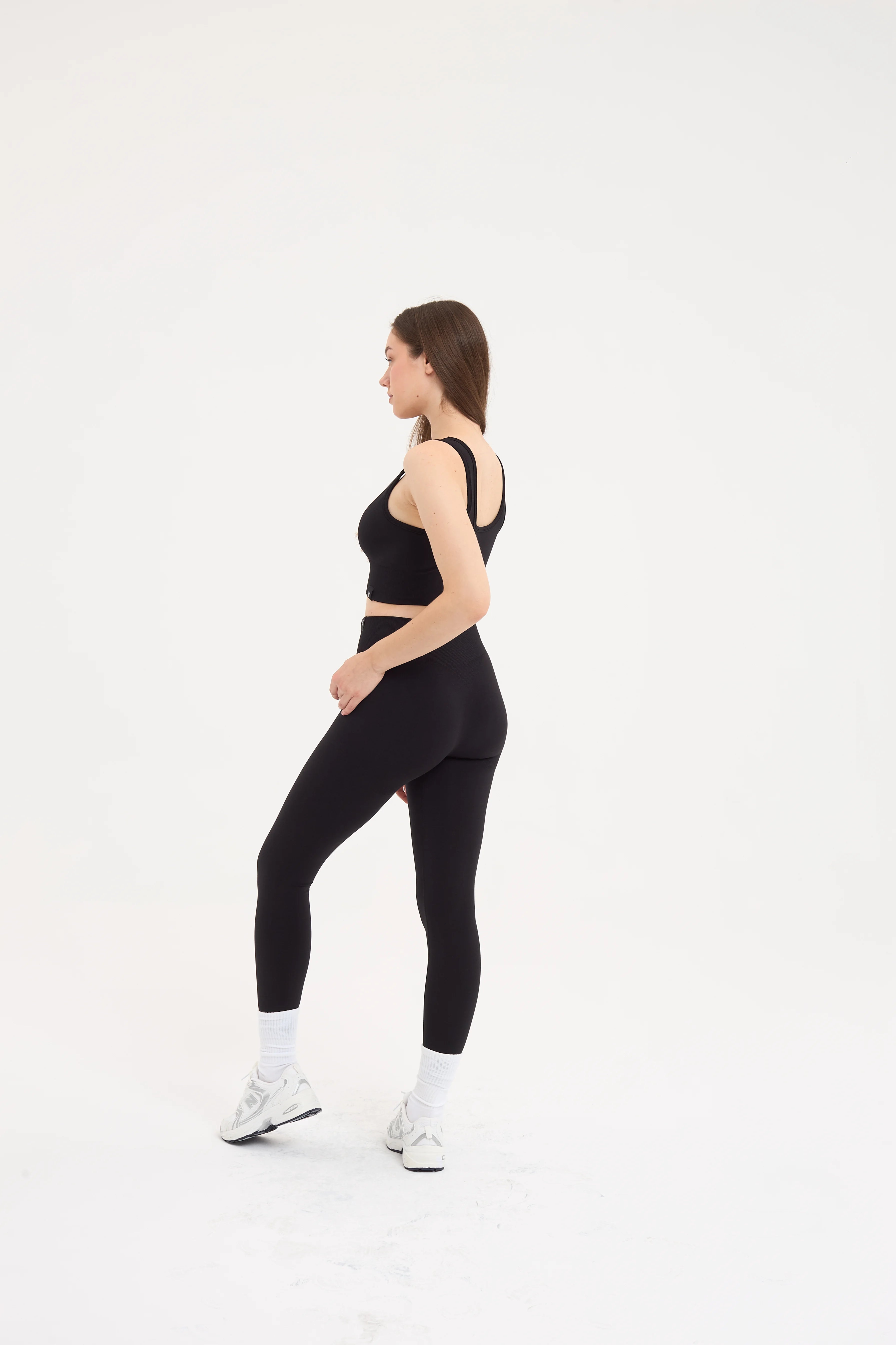 Essential Toparlayıcı Seamless Tayt Siyah