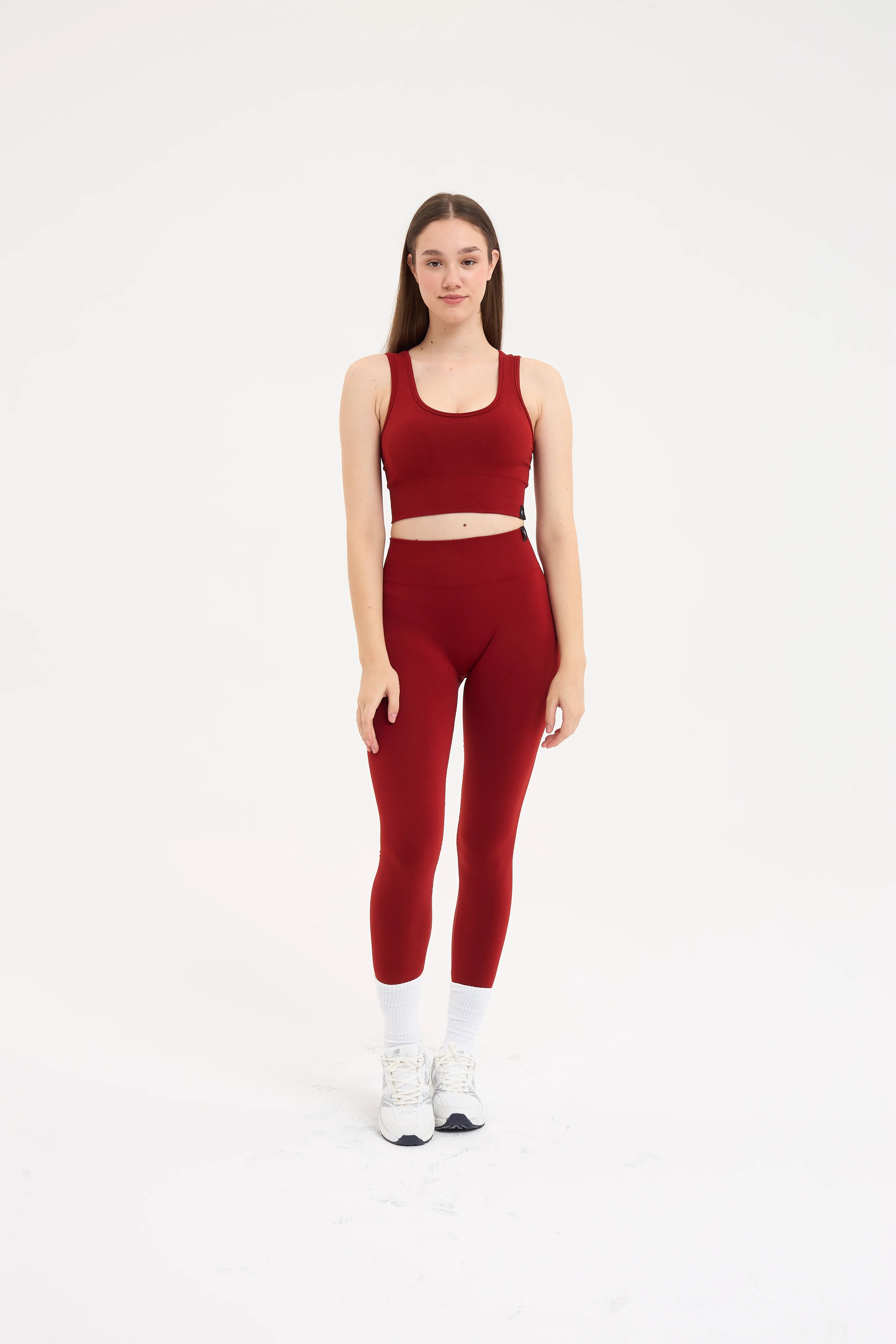 Essential Askılı Crop Top Büstiyer Kiremit