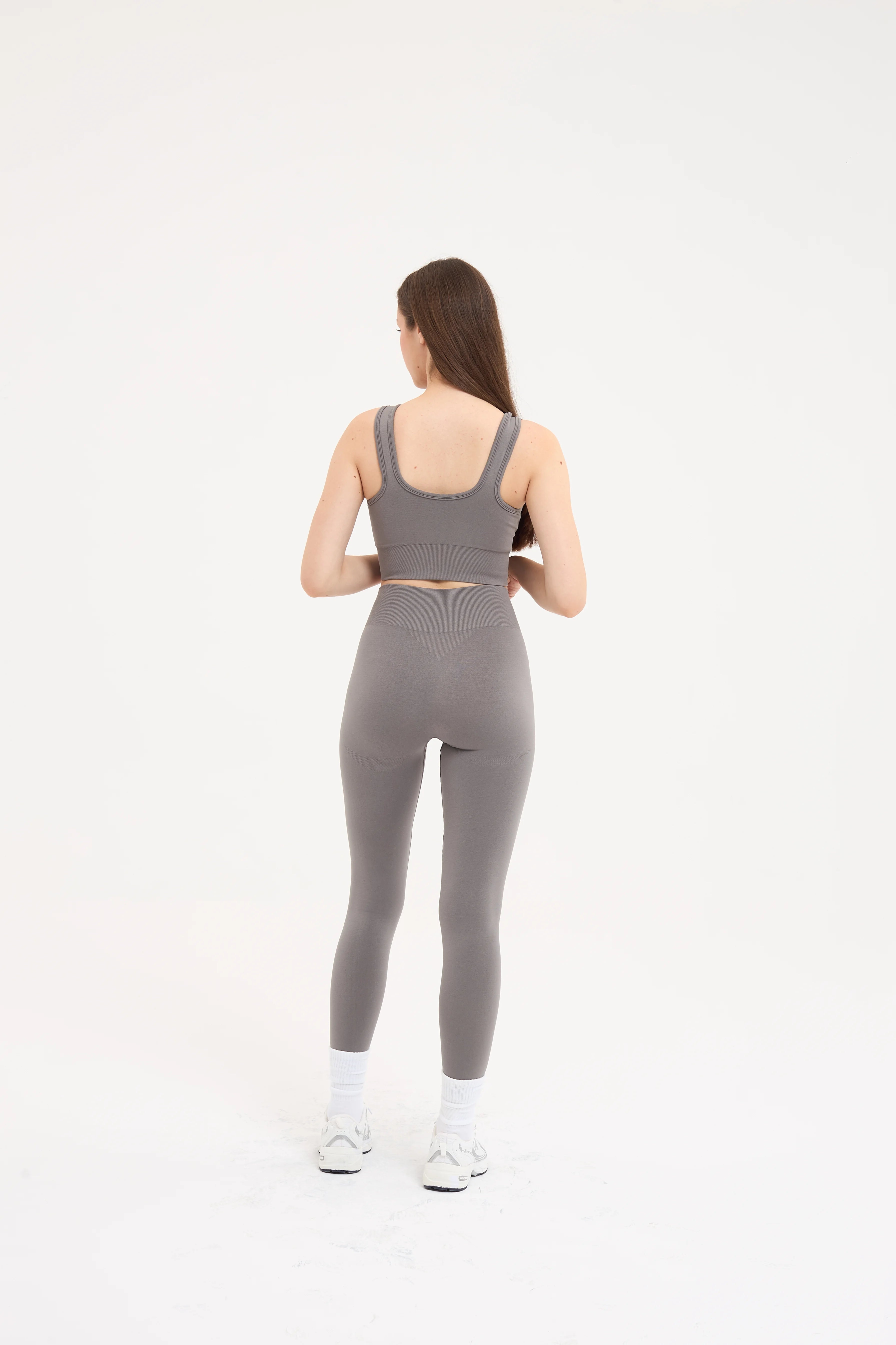 Essential Toparlayıcı Seamless Tayt Gri