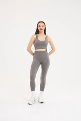 Essential Toparlayıcı Seamless Tayt Gri