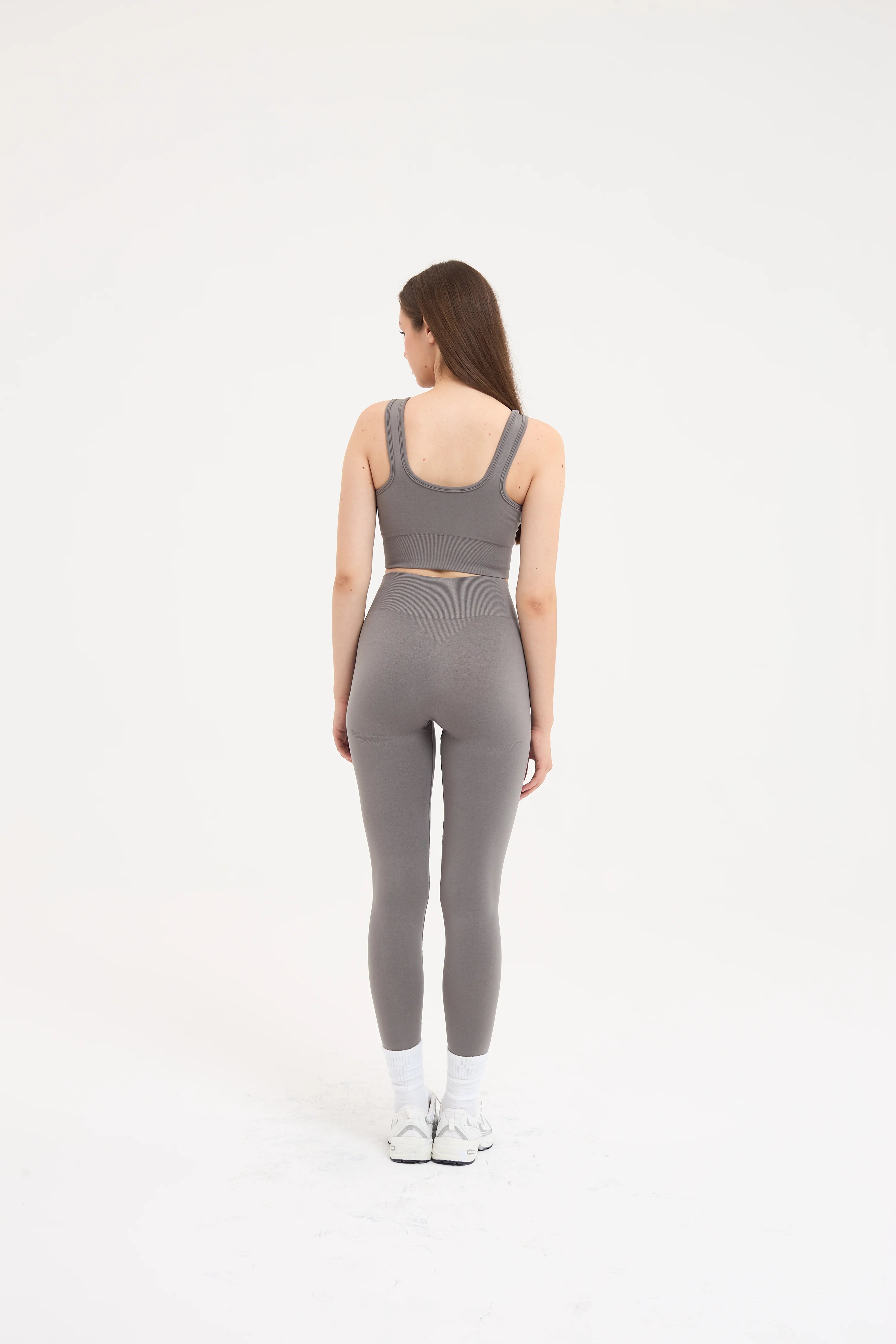 Essential Toparlayıcı Seamless Tayt Gri