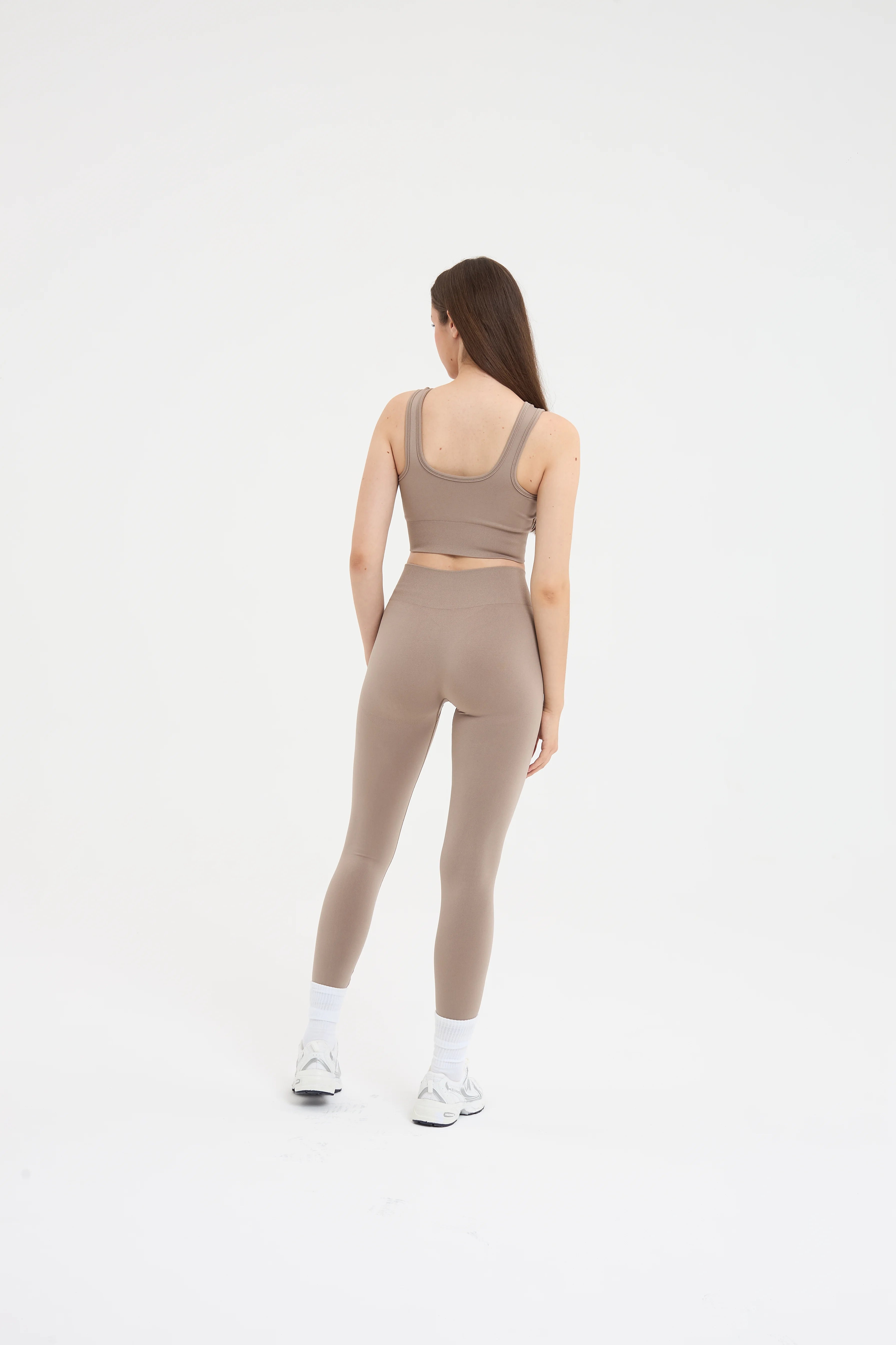 Essential Toparlayıcı Seamless Tayt Bej