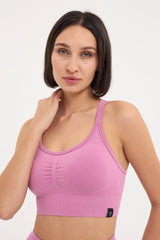Sally Yüksek Bel, Toparlayıcı Seamless Tayt Pembe