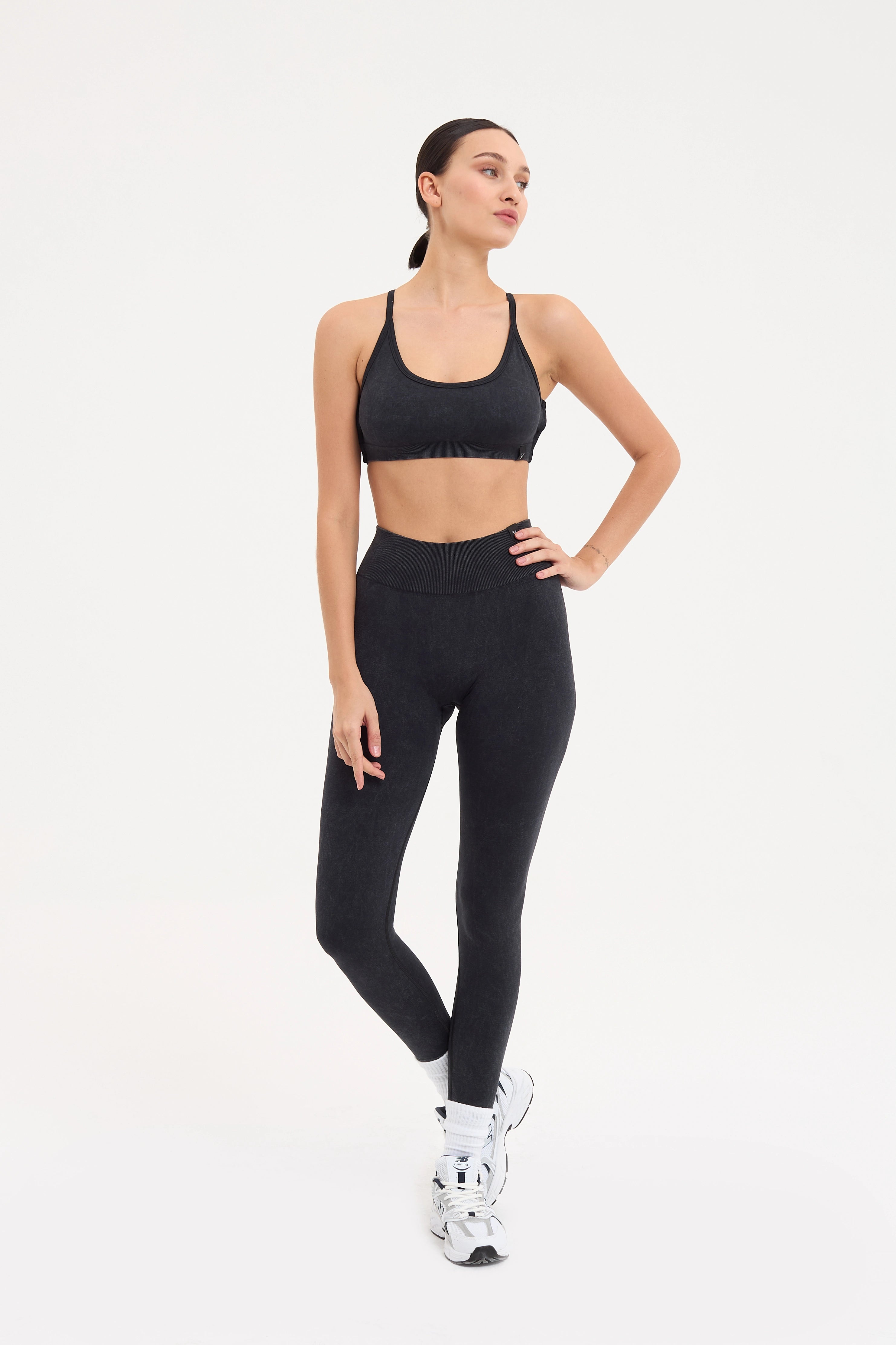 Glowfit Toparlayıcı Seamless Tayt Siyah
