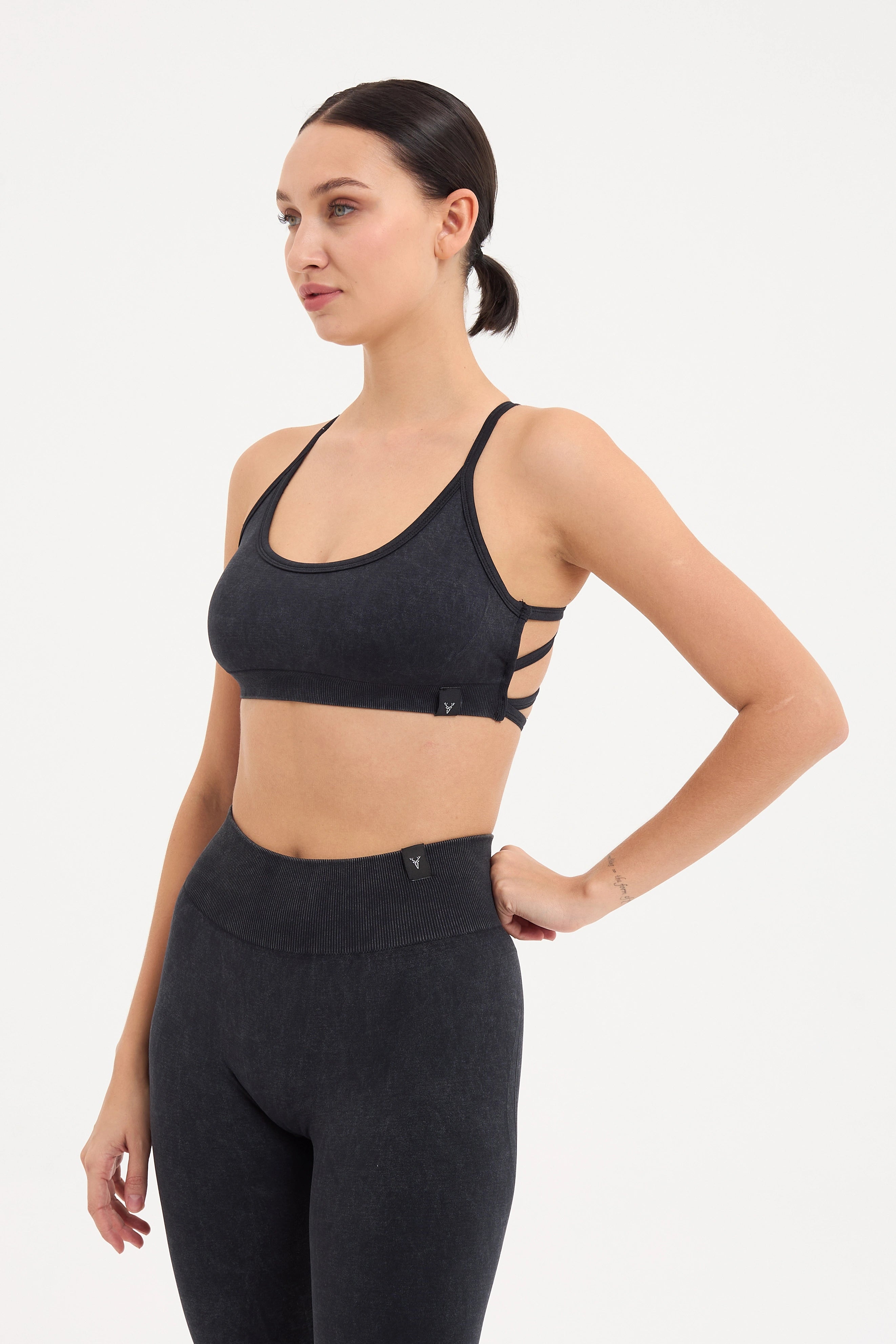 Glowfit Toparlayıcı Seamless Tayt Siyah