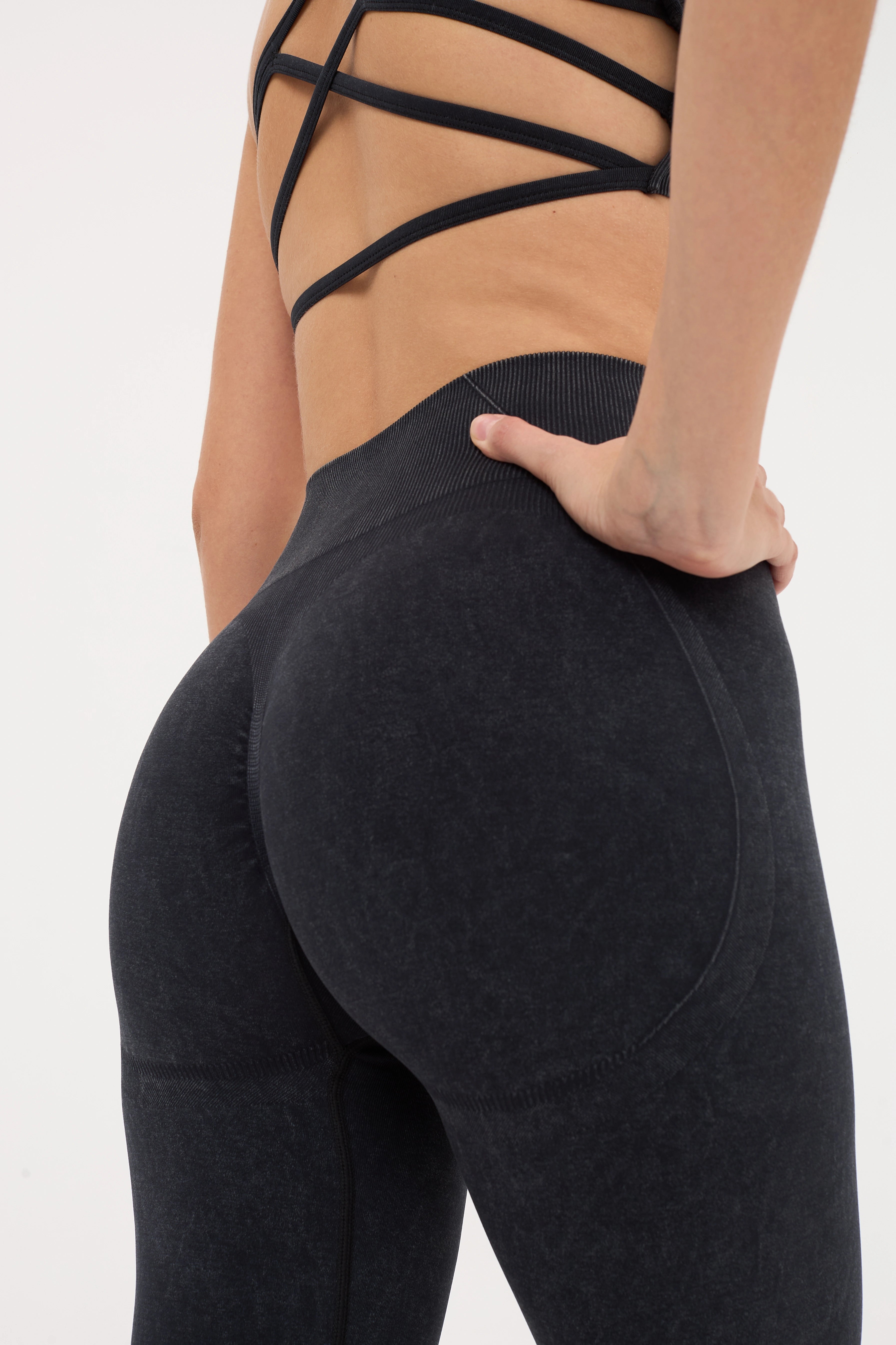 Glowfit Toparlayıcı Seamless Tayt Siyah