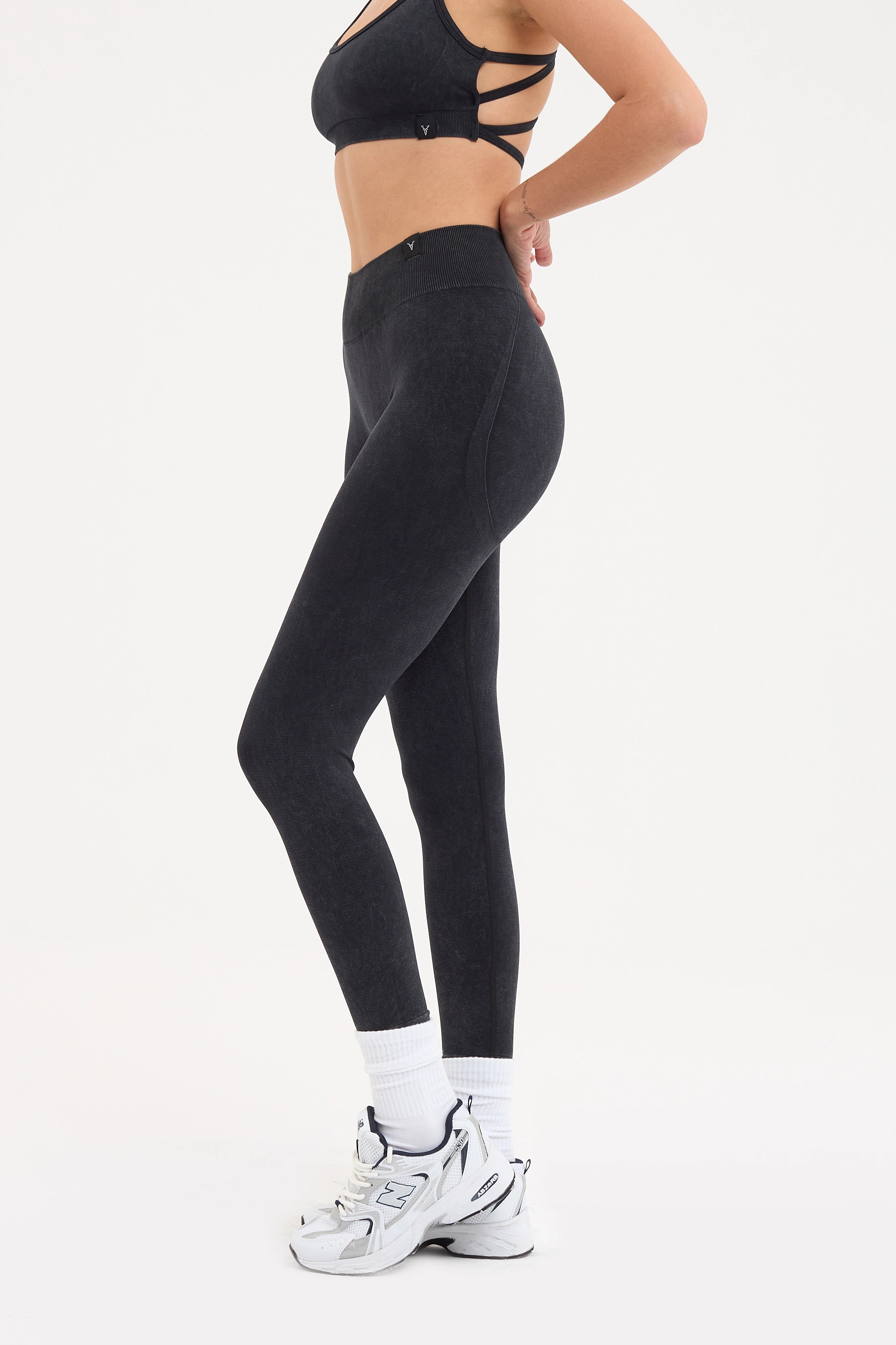 Glowfit Toparlayıcı Seamless Tayt Siyah