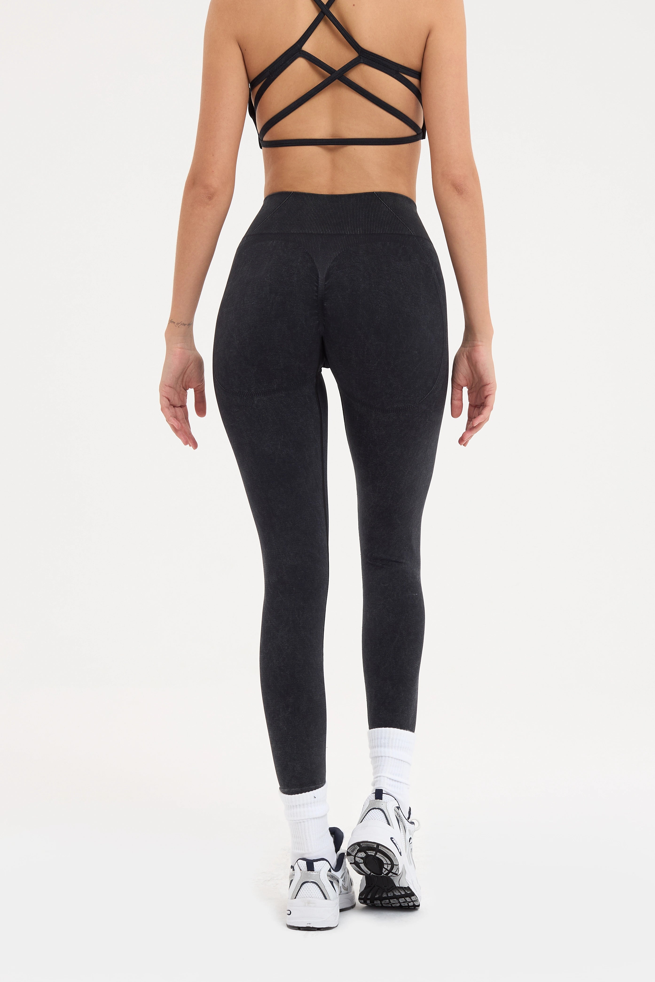 Glowfit Toparlayıcı Seamless Tayt Siyah