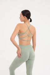 Glowfit Toparlayıcı Seamless Tayt Yeşil