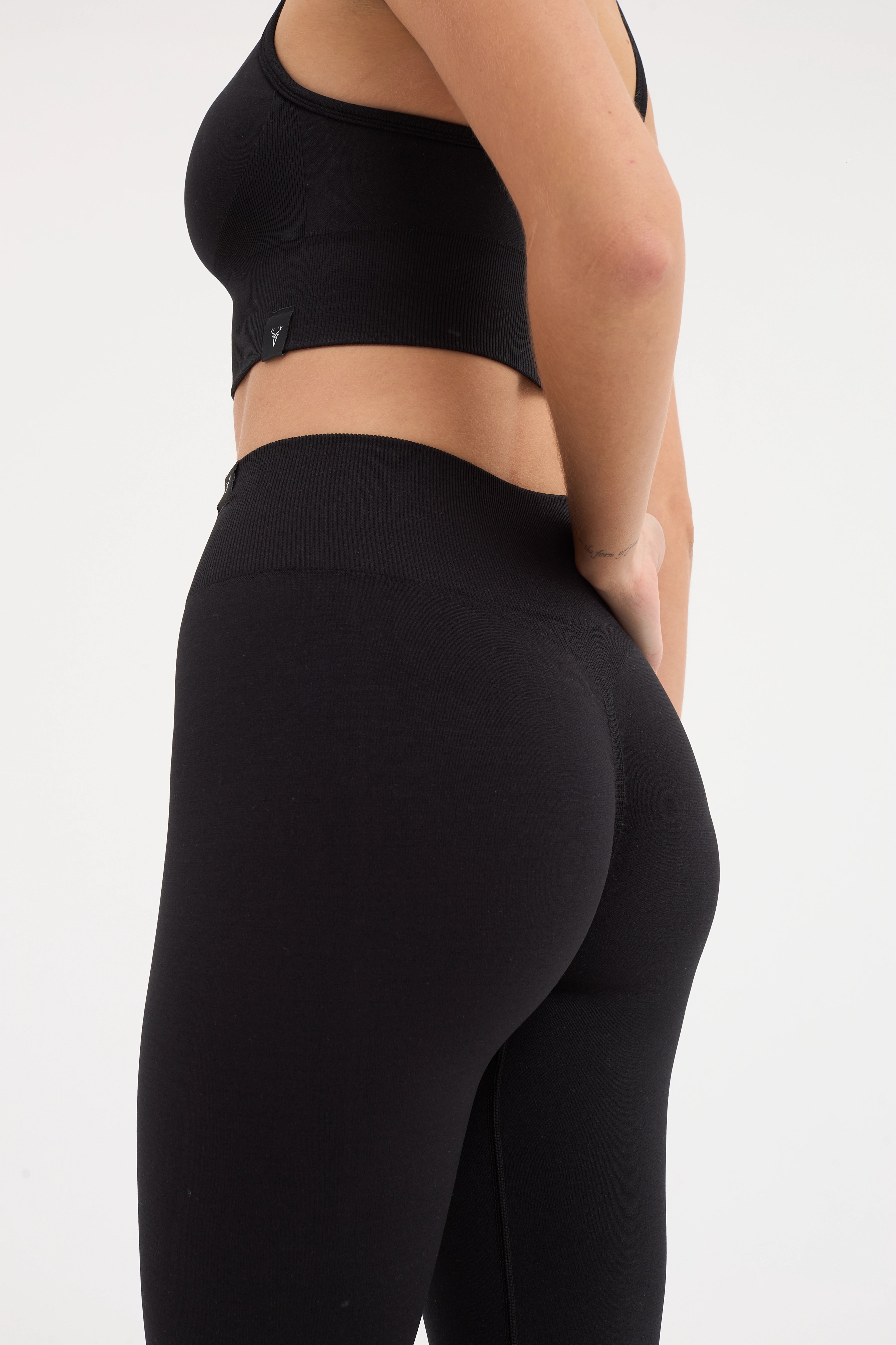 Sally Yüksek Bel, Toparlayıcı Seamless Tayt Siyah