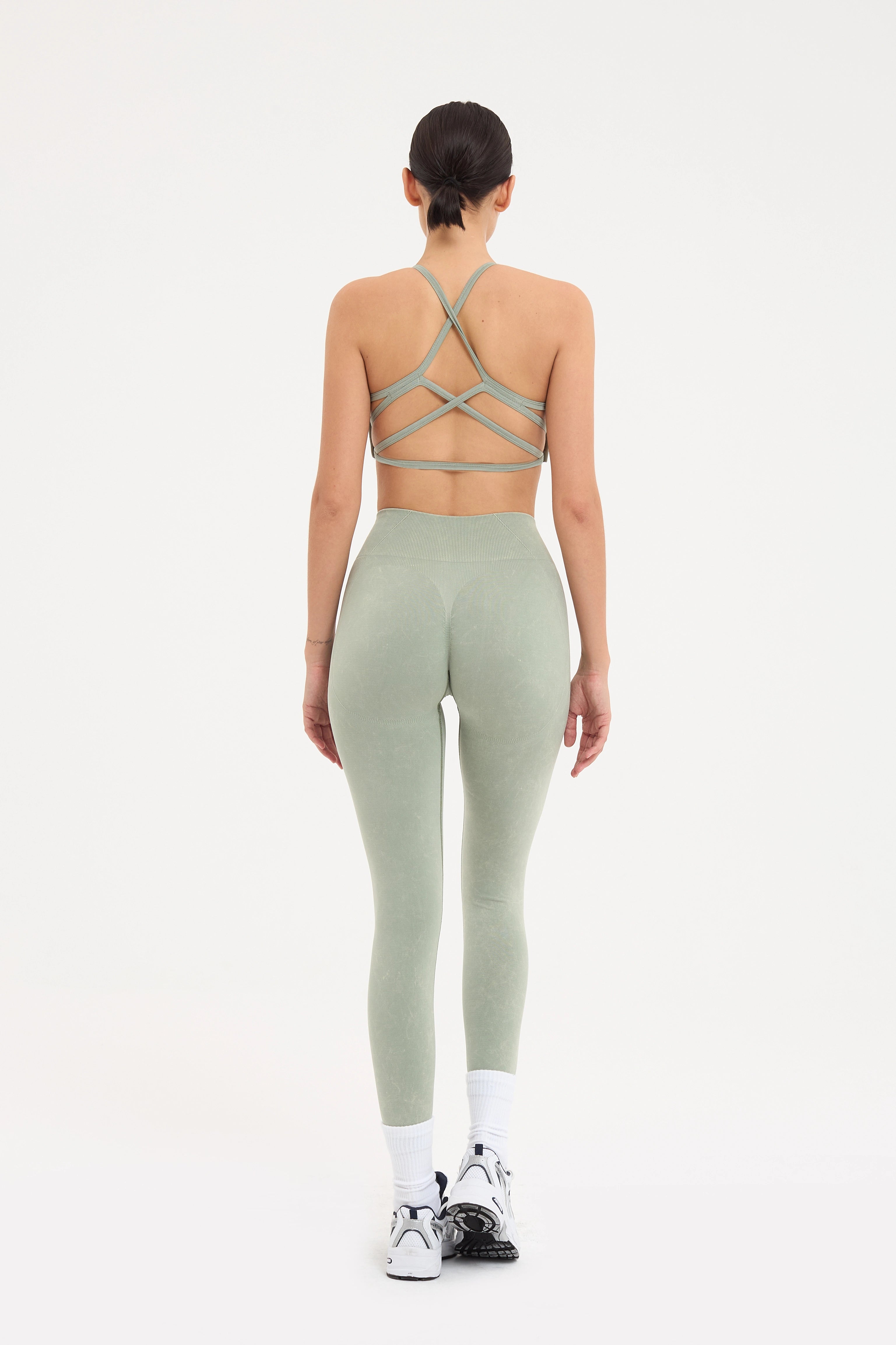 Glowfit Toparlayıcı Seamless Tayt Yeşil