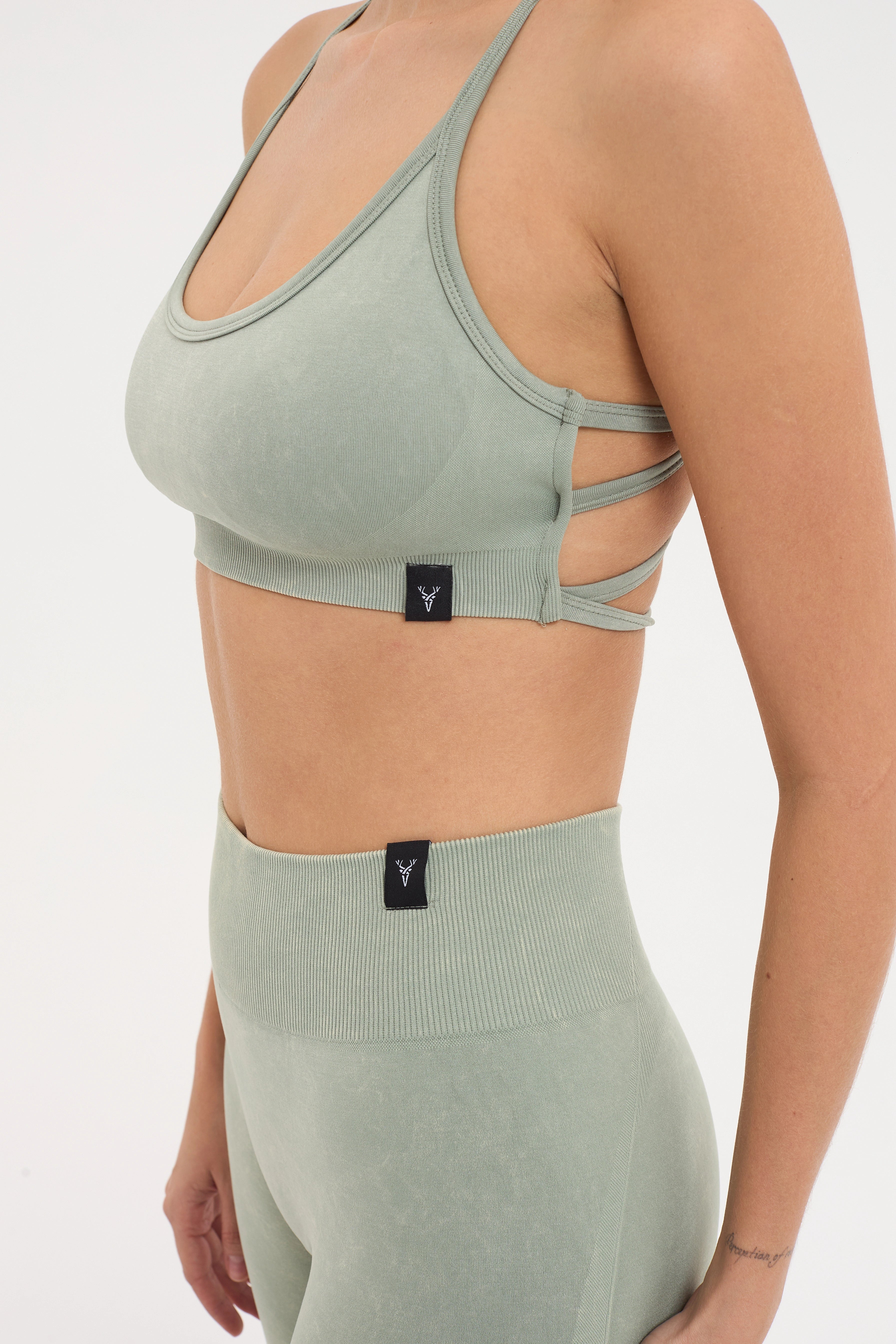 Glowfit Toparlayıcı Seamless Tayt Yeşil