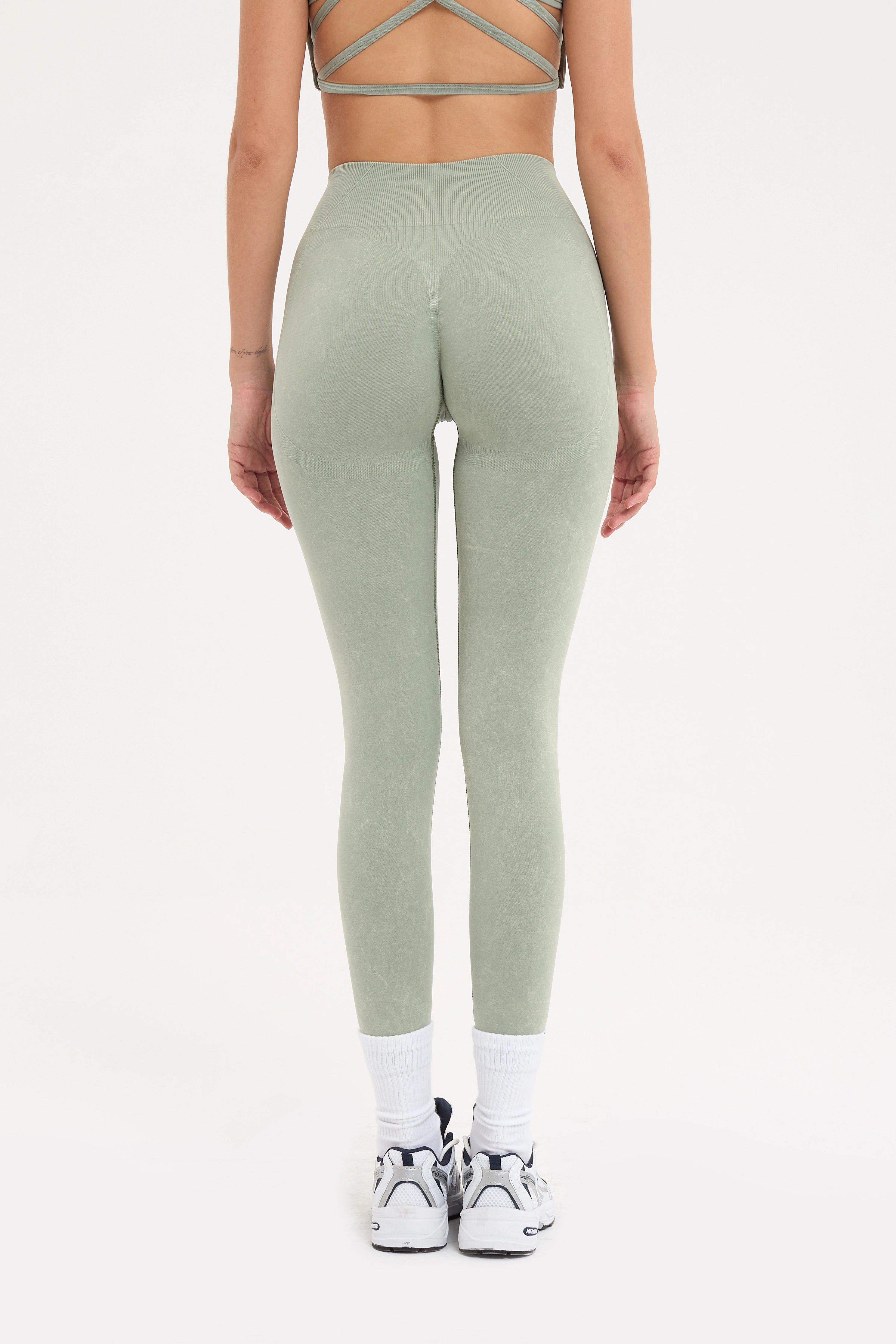 Glowfit Toparlayıcı Seamless Tayt Yeşil