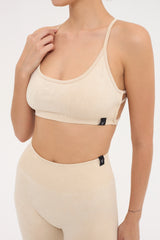 Glowfit Toparlayıcı Seamless Tayt Bej