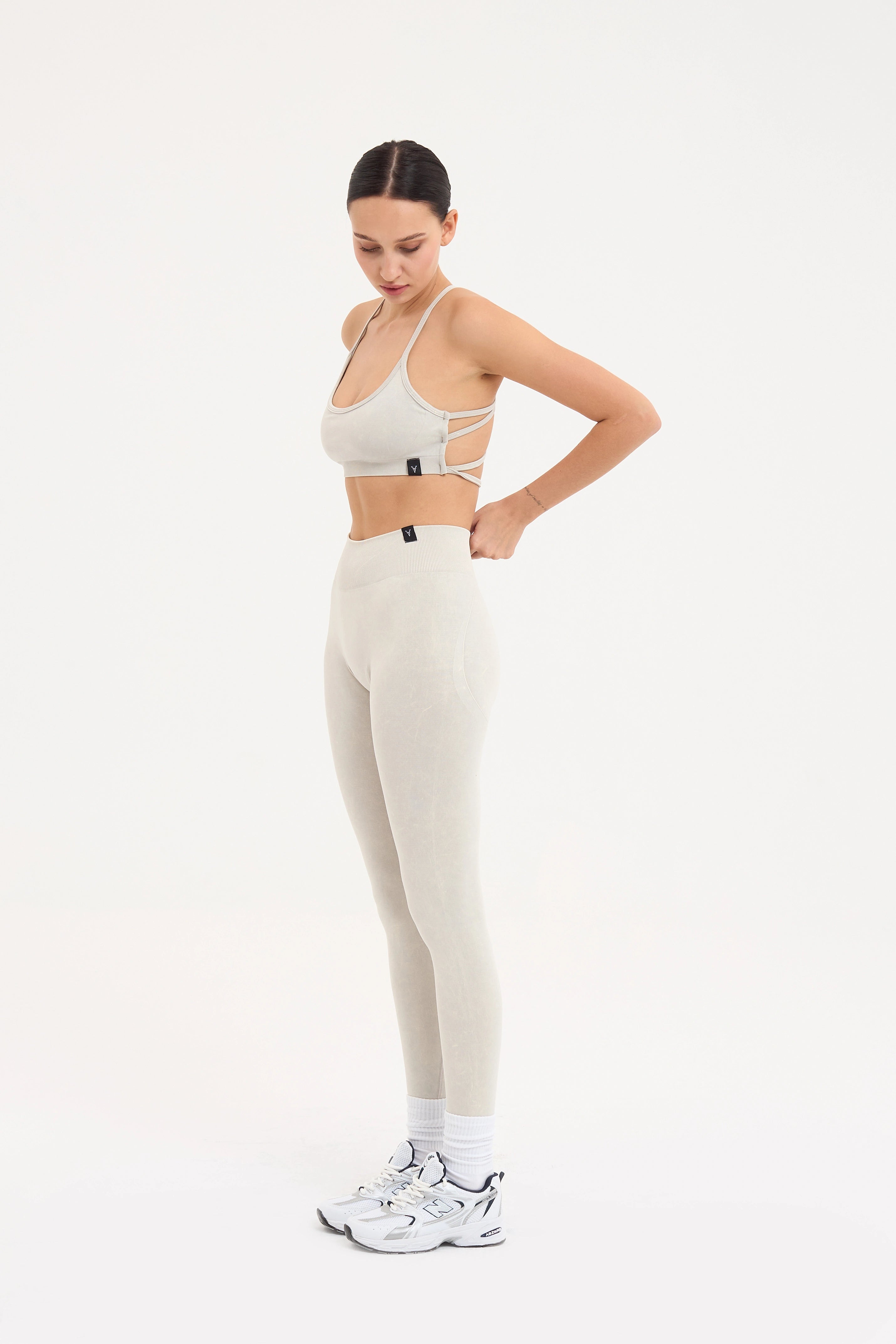 Glowfit Toparlayıcı Seamless Tayt Gri