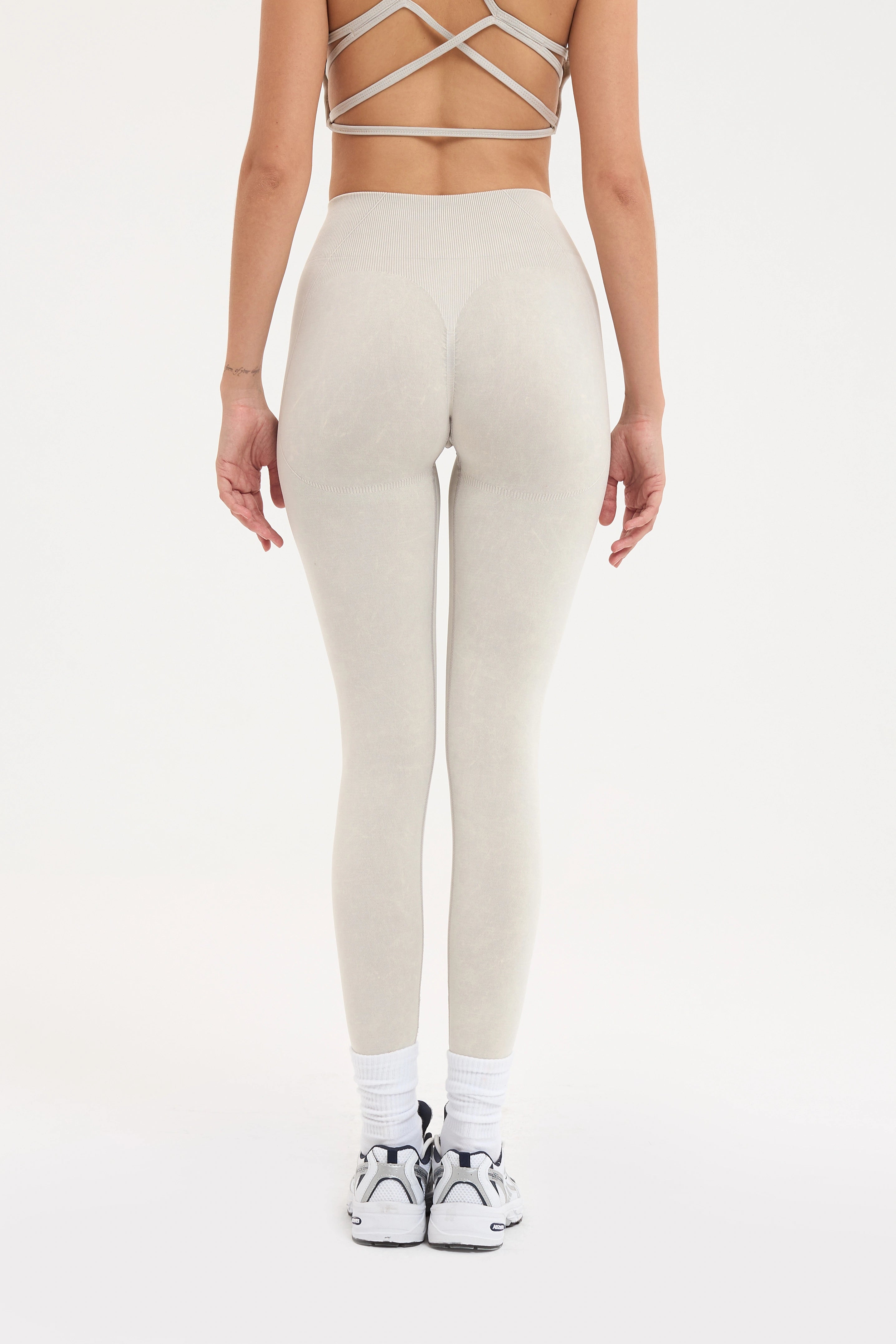 Glowfit Toparlayıcı Seamless Tayt Gri