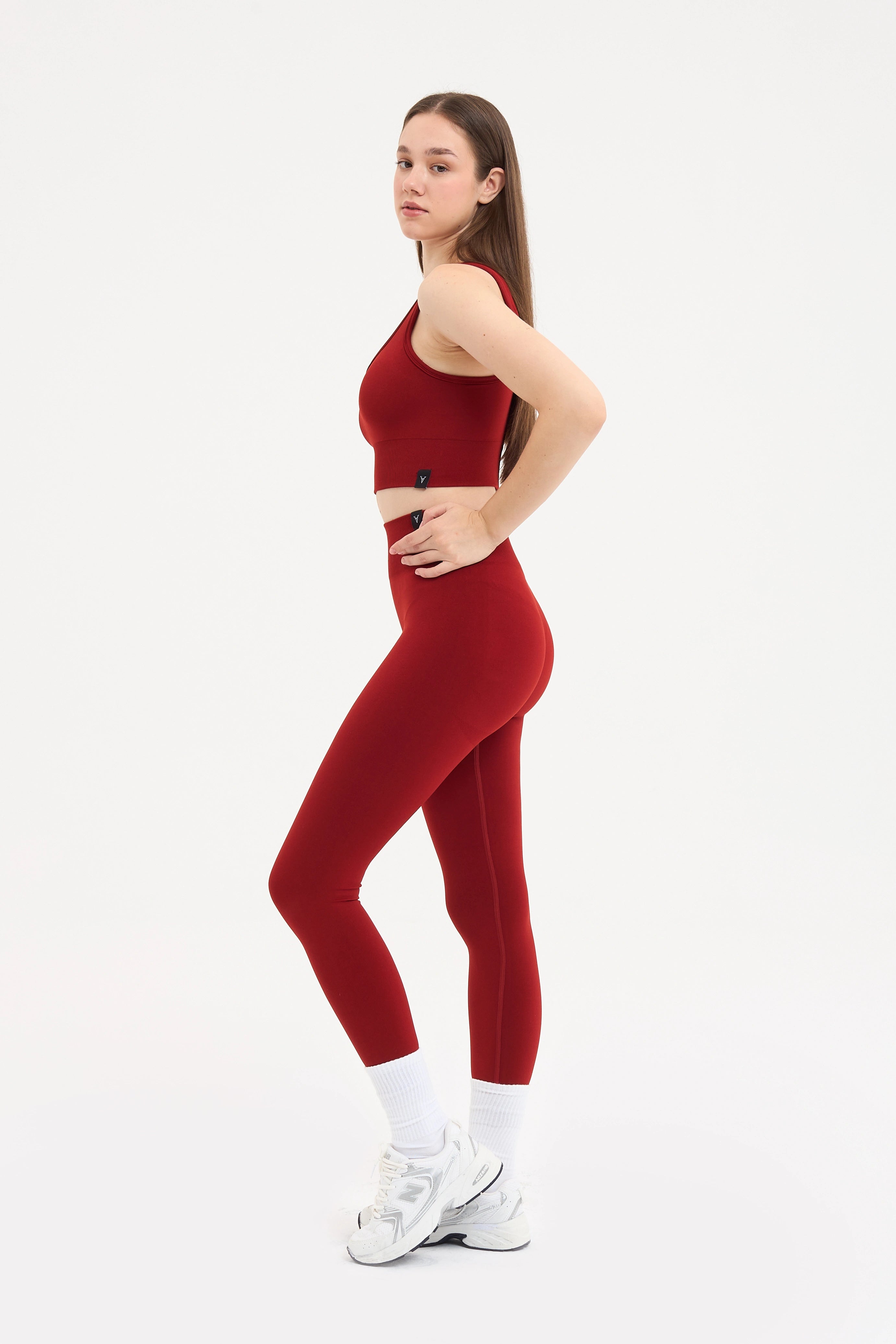 Essential Askılı Crop Top Büstiyer Kiremit