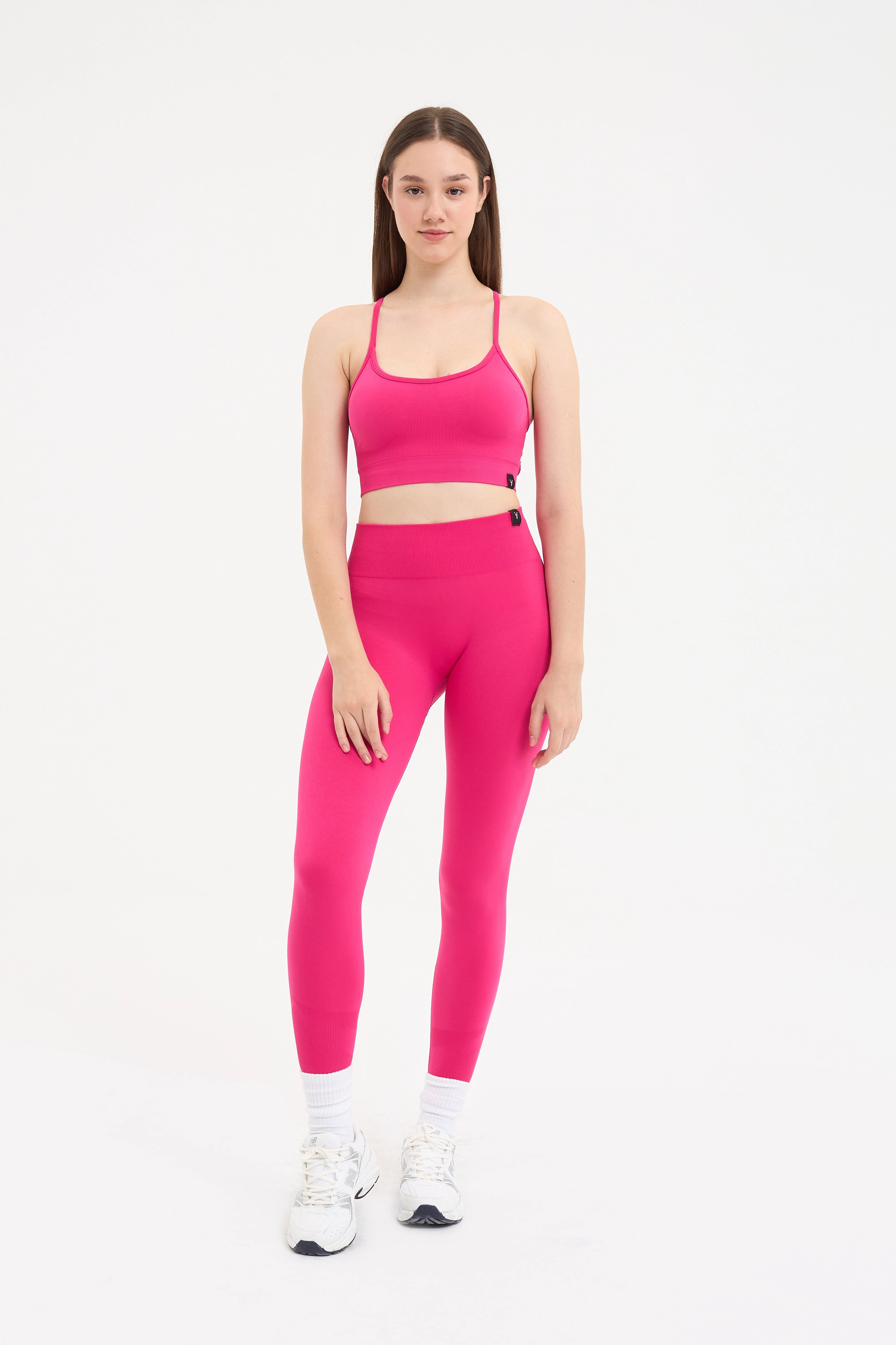 Luma Yüksek Bel, Toparlayıcı Seamless Tayt Pembe