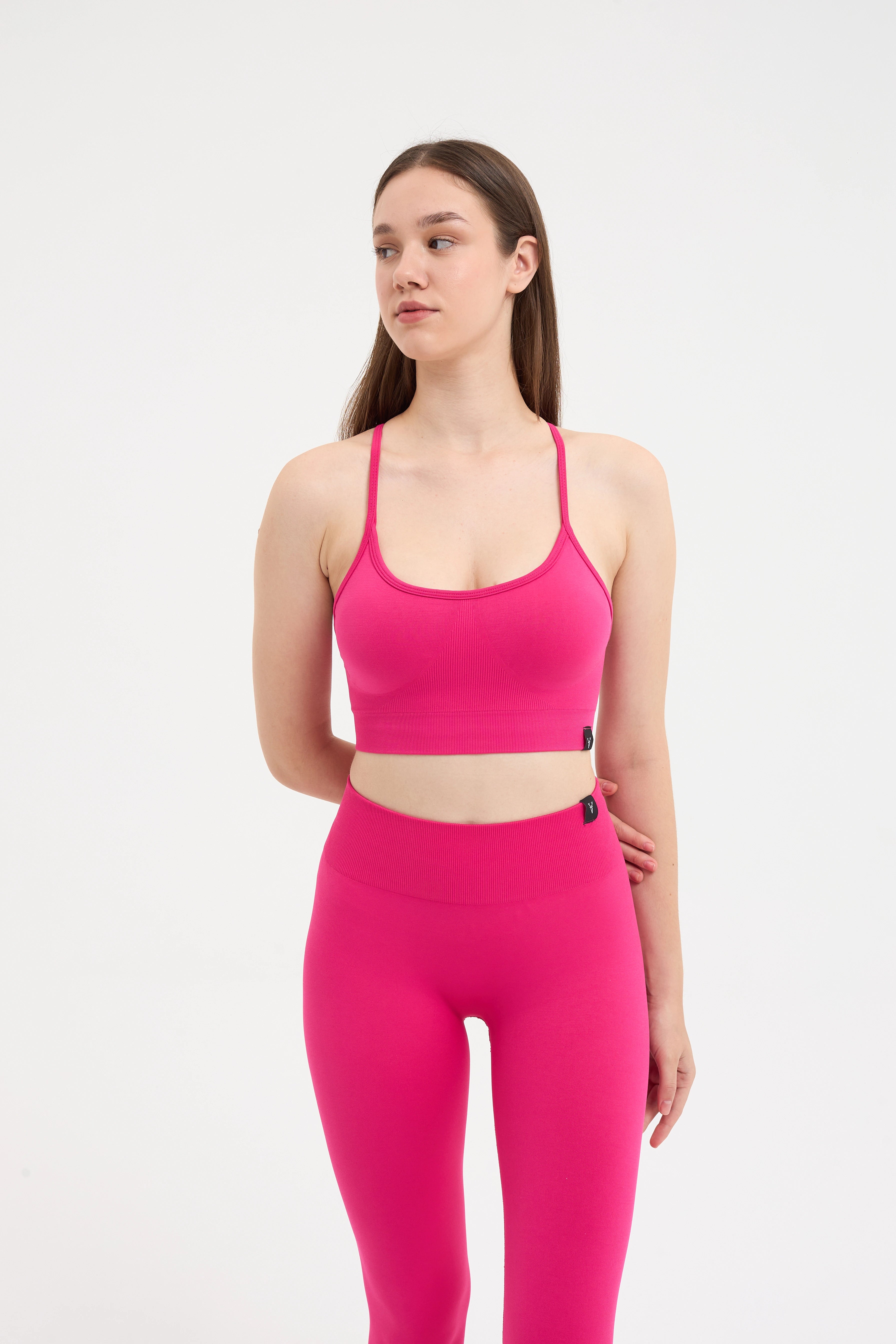 Luma Yüksek Bel, Toparlayıcı Seamless Tayt Pembe