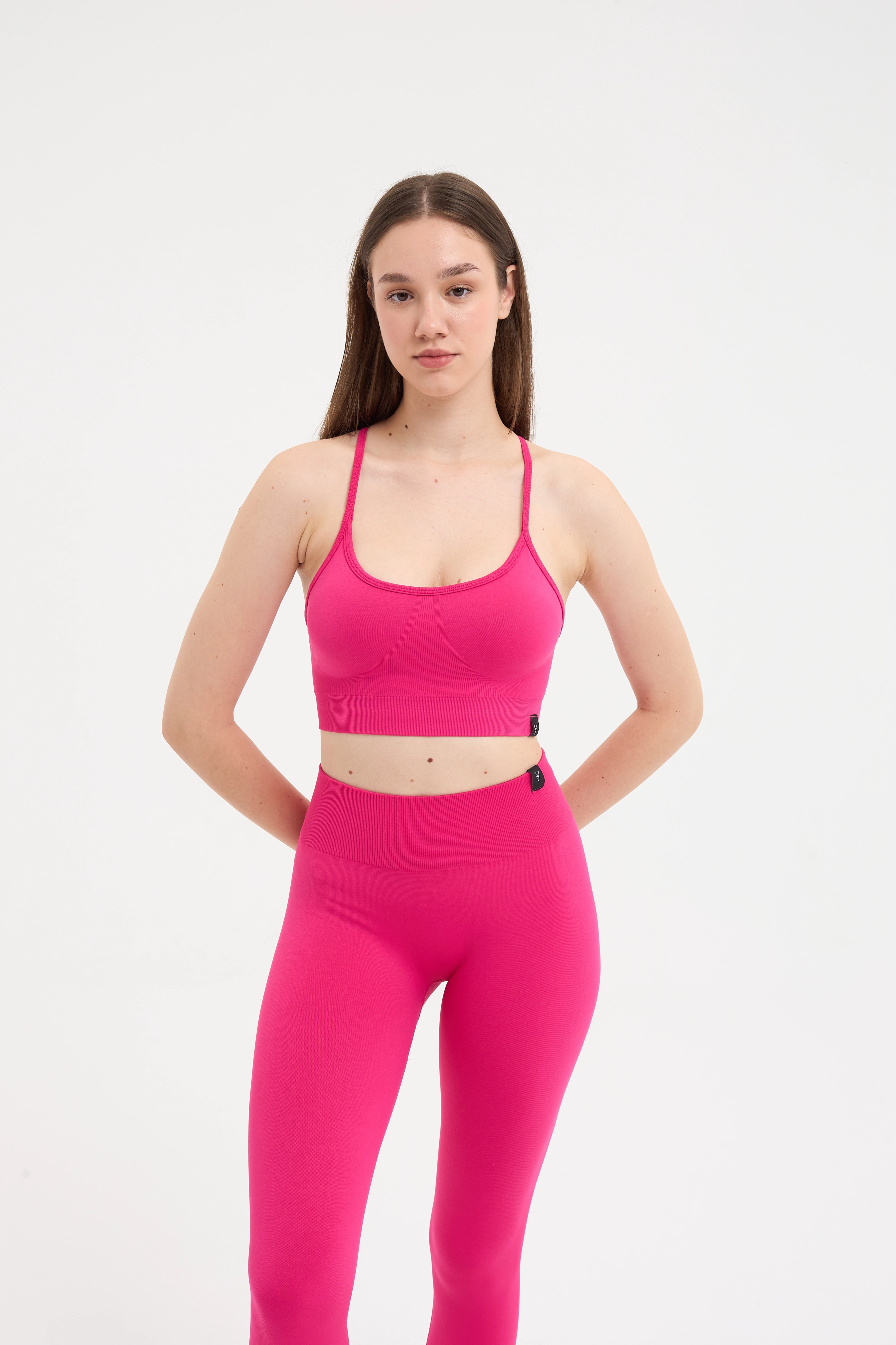 Luma Yüksek Bel, Toparlayıcı Seamless Tayt Pembe
