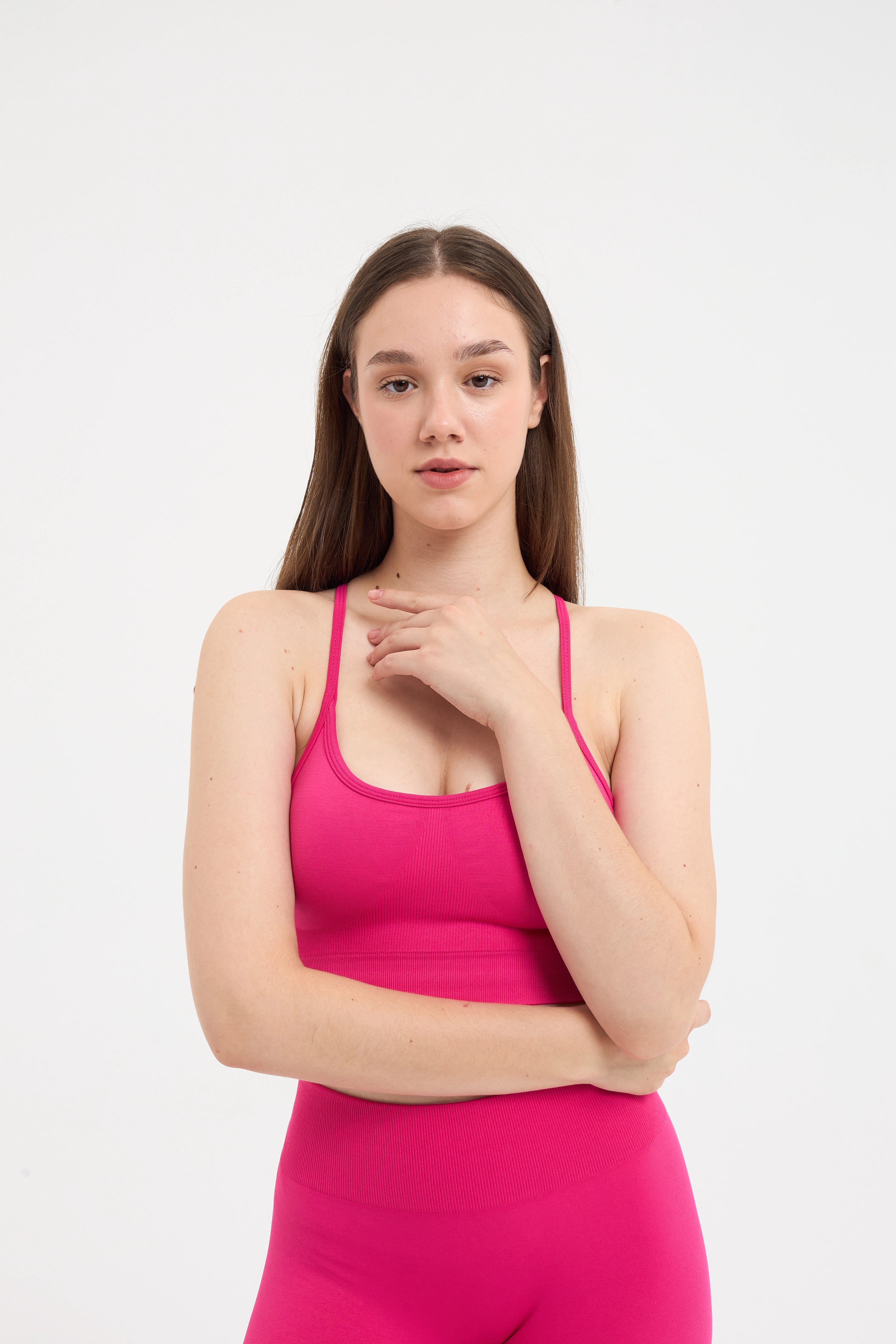 Luma Yüksek Bel, Toparlayıcı Seamless Tayt Pembe