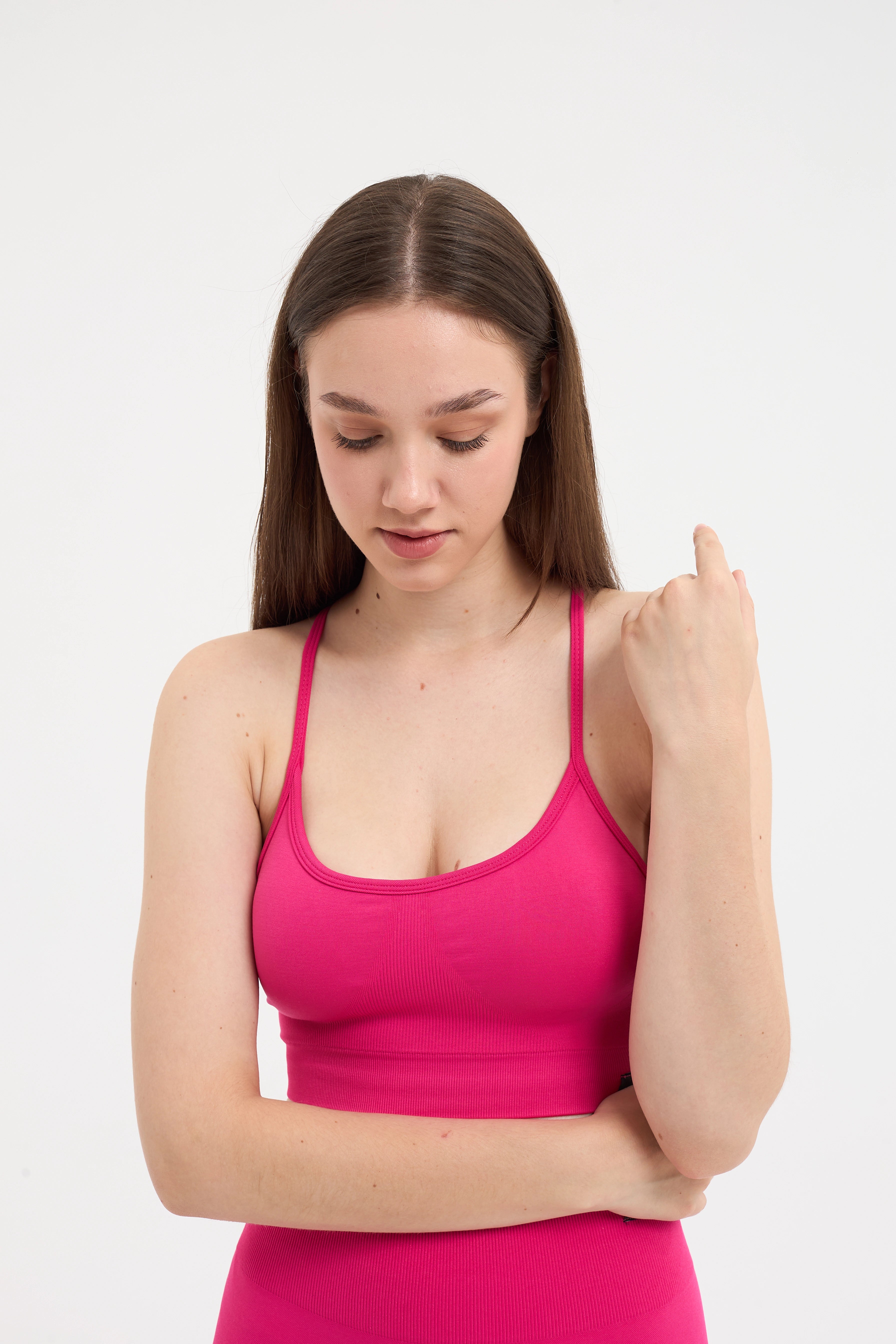 Luma Yüksek Bel, Toparlayıcı Seamless Tayt Pembe